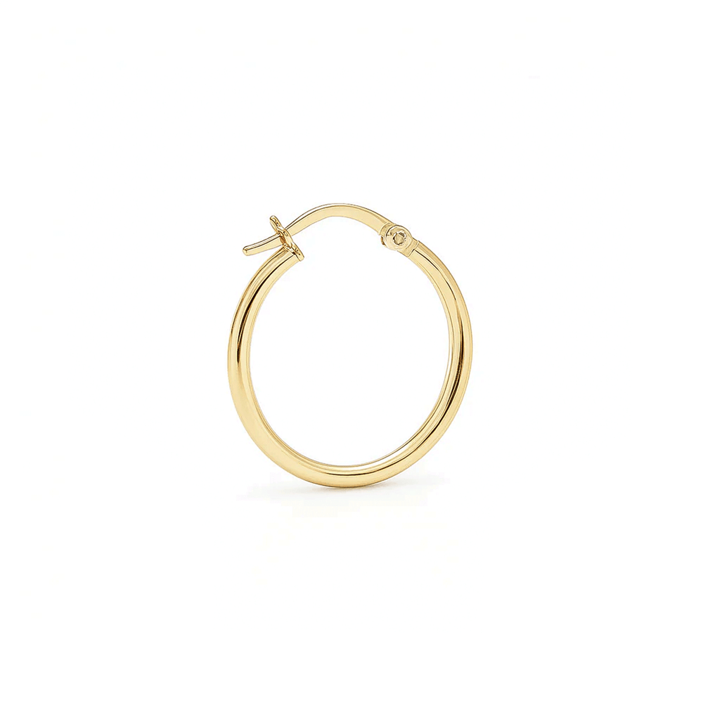 18K Gold Hoop Earrings – Flashy Jewellery Dubai