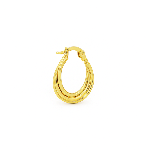 18K Gold Hoop Earrings – Classic Luxury Hoops | Flashy Jewellery Dubai hover
