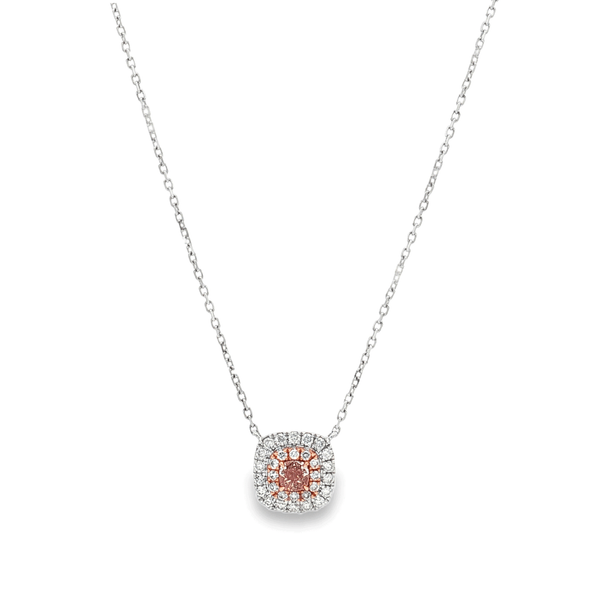 Natural Diamond Pendant in 18K White Gold | Flashy Jewellery