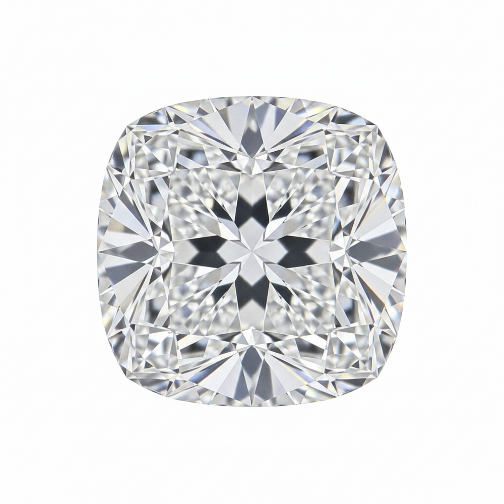 2.01 Carat Cushion Diamond • E Color • SI1 Clarity