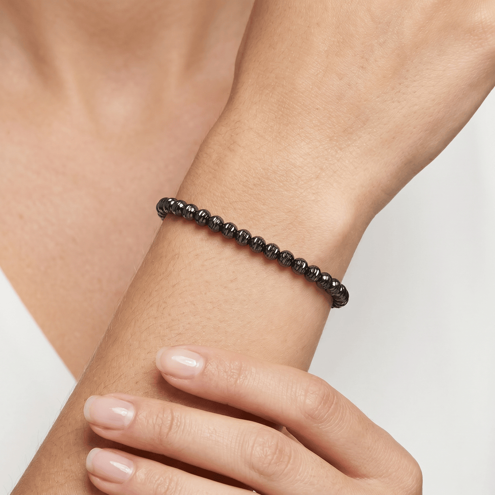 Gold Jewellery Hematite Bead Bracelet
