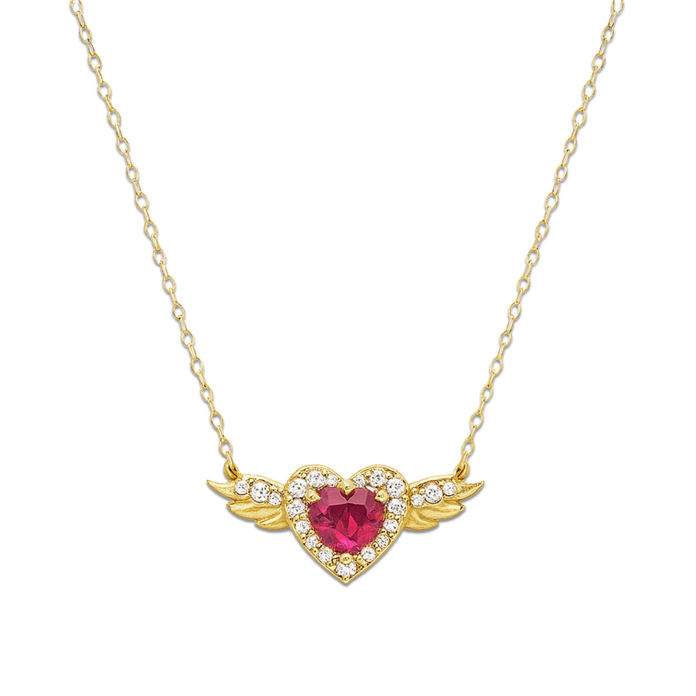 18K Yellow Gold Necklace Pendant | Flashy Jewellery