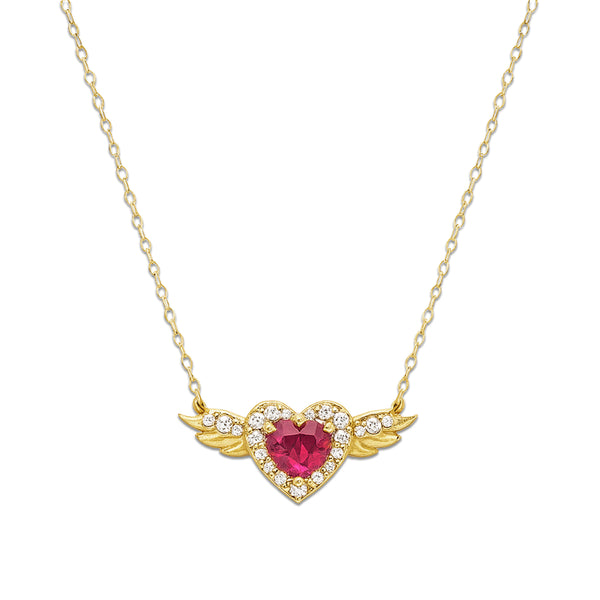 18K Yellow Gold Necklace Pendant | Flashy Jewellery