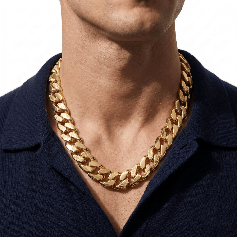 Gold Jewellery Monaco Chain – 18K Gold Luxury Necklace