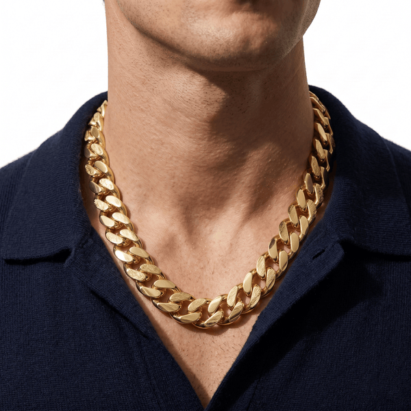 Gold Jewellery Monaco Chain – 18K Gold Luxury Necklace hover