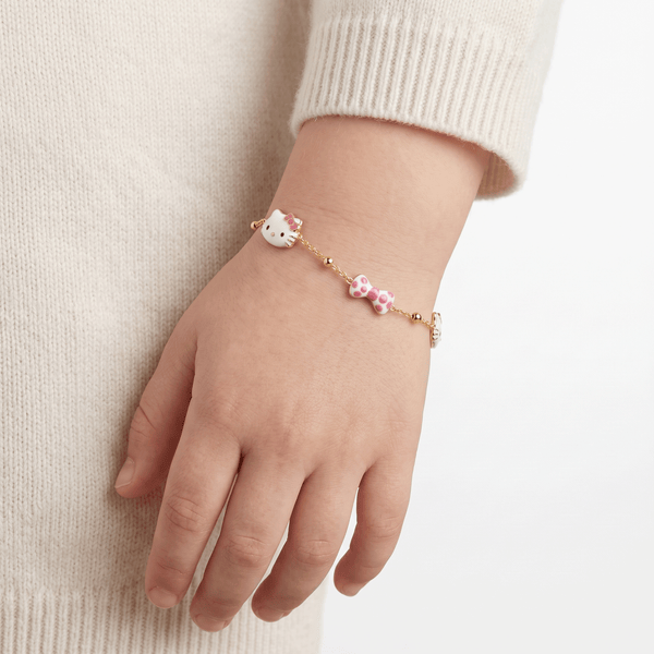18K Gold Kids Bracelet – Elegant Resizable Baby Gold Bracelet hover