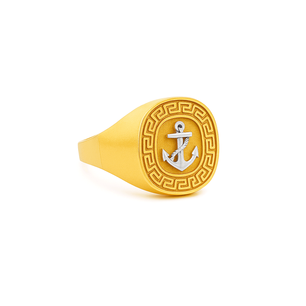 Gold Jewellery Mens Statement Ring – 18K Luxury Ring