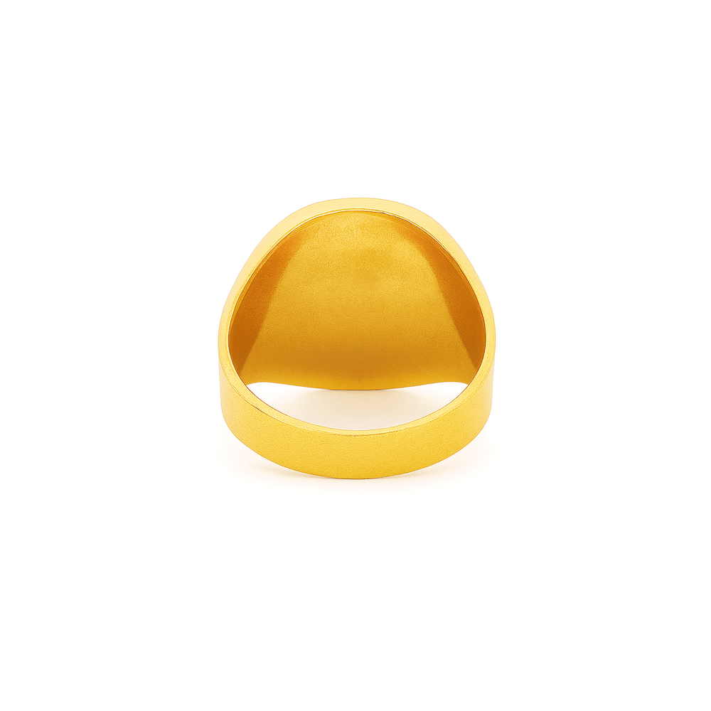 Gold Jewellery Mens Statement Ring – 18K Luxury Ring
