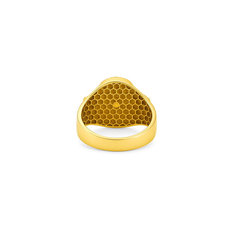 Gold Jewellery Sovereign Stallion Signet Mens Statement Ring – 18K Gold
