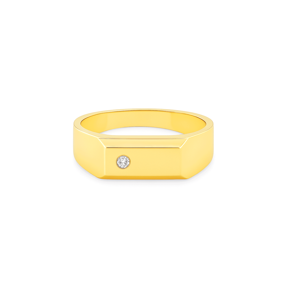 Gold Mens Engagement Ring – 18k Premium Jewellery