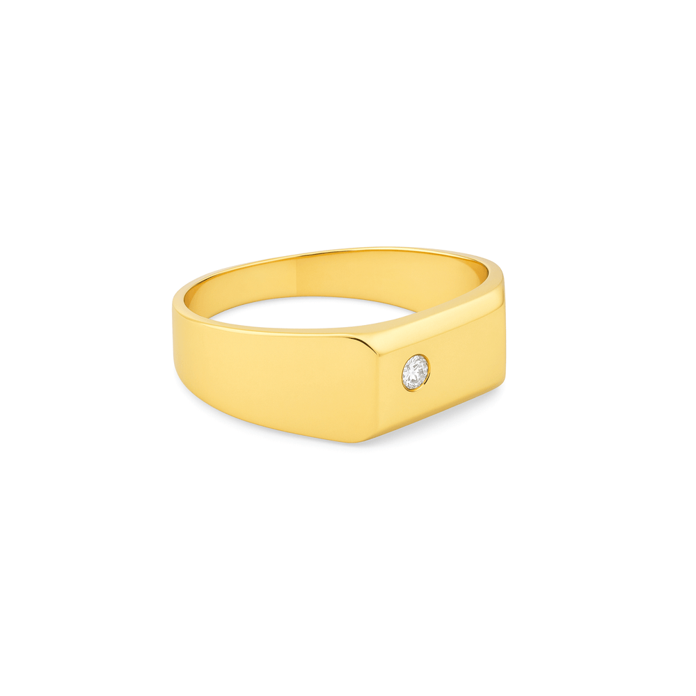 Gold Mens Engagement Ring – 18k Premium Jewellery