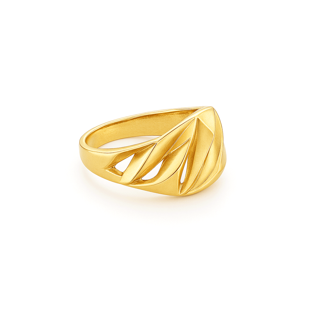 18k Gold Womens Statement Ring – Flashy Jewellery Dubai