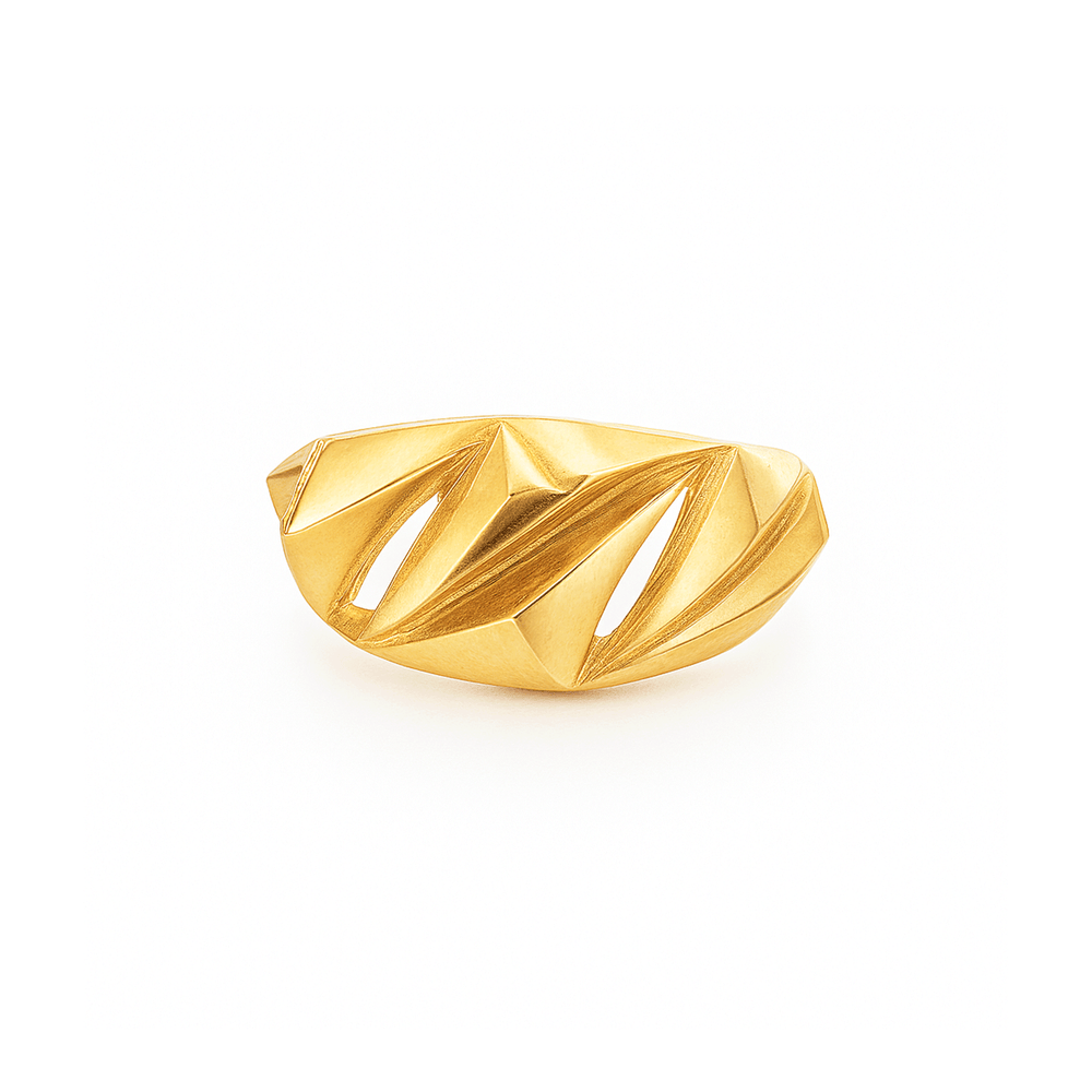 18k Gold Womens Statement Ring – Flashy Jewellery Dubai