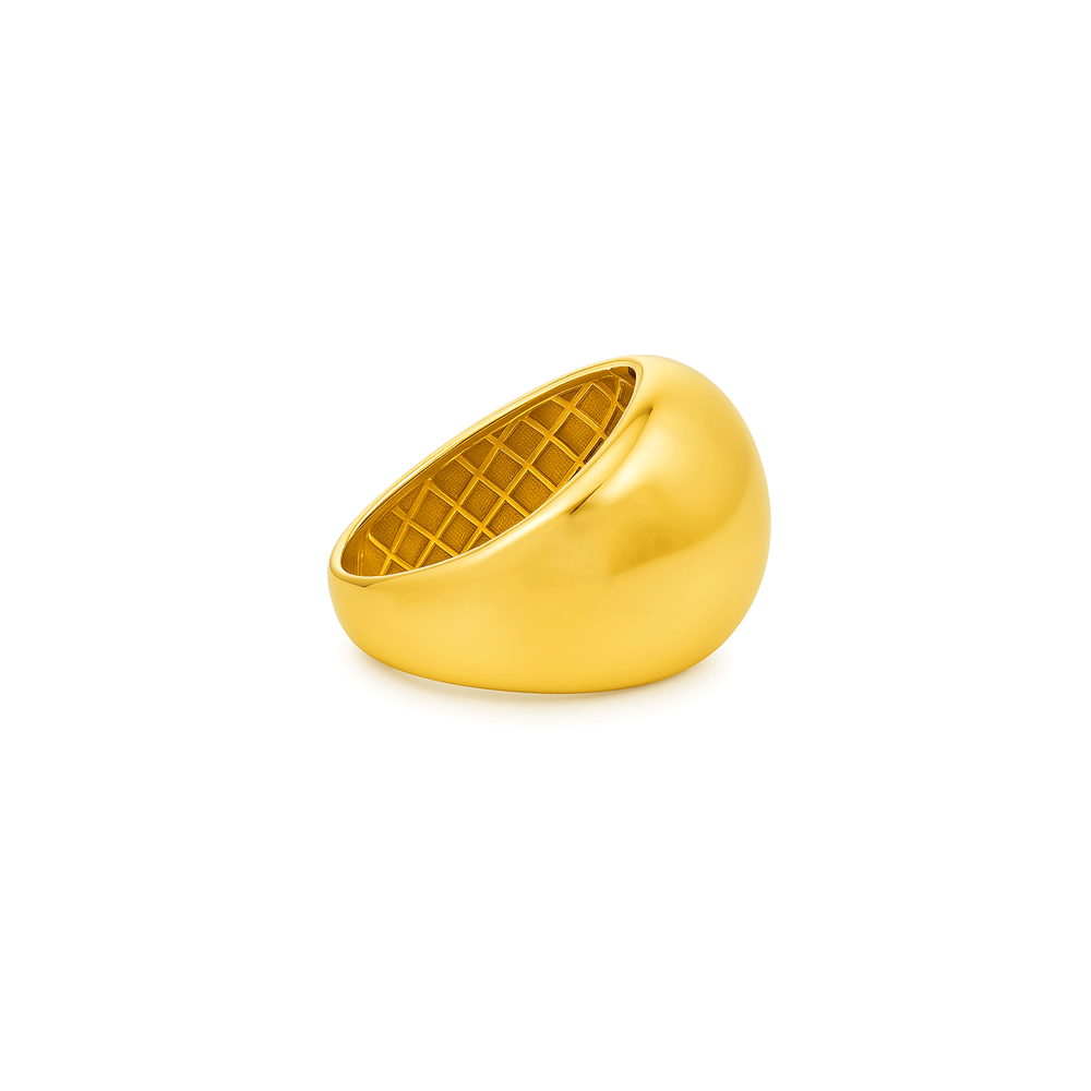 18K Gold Women's Statement Ring – Luxury Bold Design