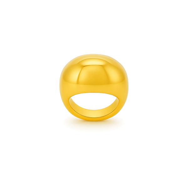 18K Gold Women's Statement Ring – Luxury Bold Design