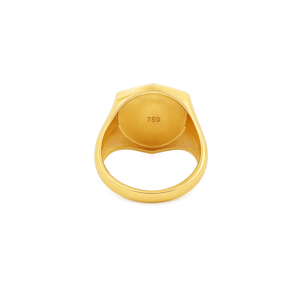 Men’s Ferrari Style Gold Ring – 18K Luxury Statement Ring
