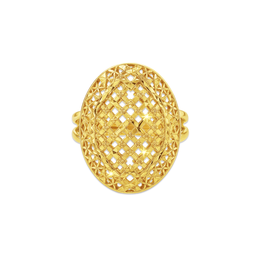 Gold Jewellery Women’s Statement Ring – 18K Gold