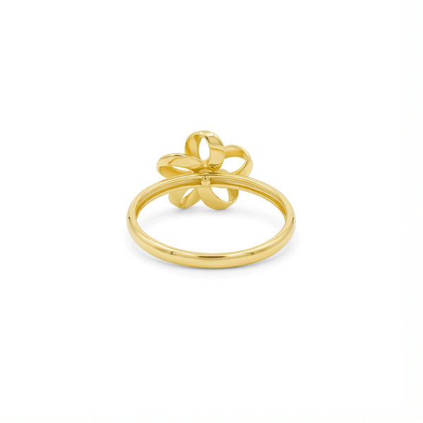 Sunpetal Loop 18K Gold Ring hover
