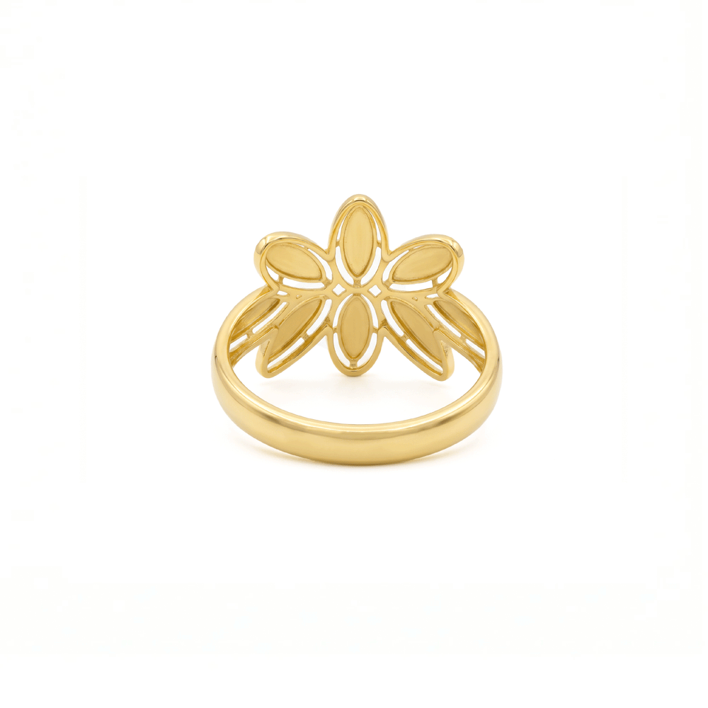 Sunflare Petal Crown 18K Gold Ring