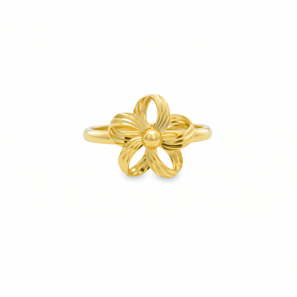 Aurelia Flower Band 18K Gold Ring