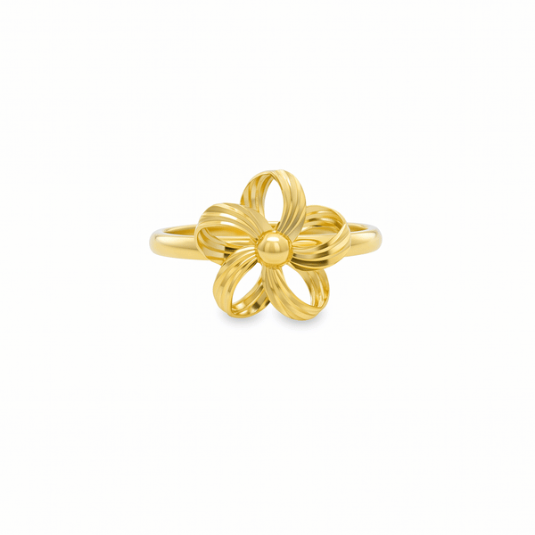 Aurelia Flower Band 18K Gold Ring