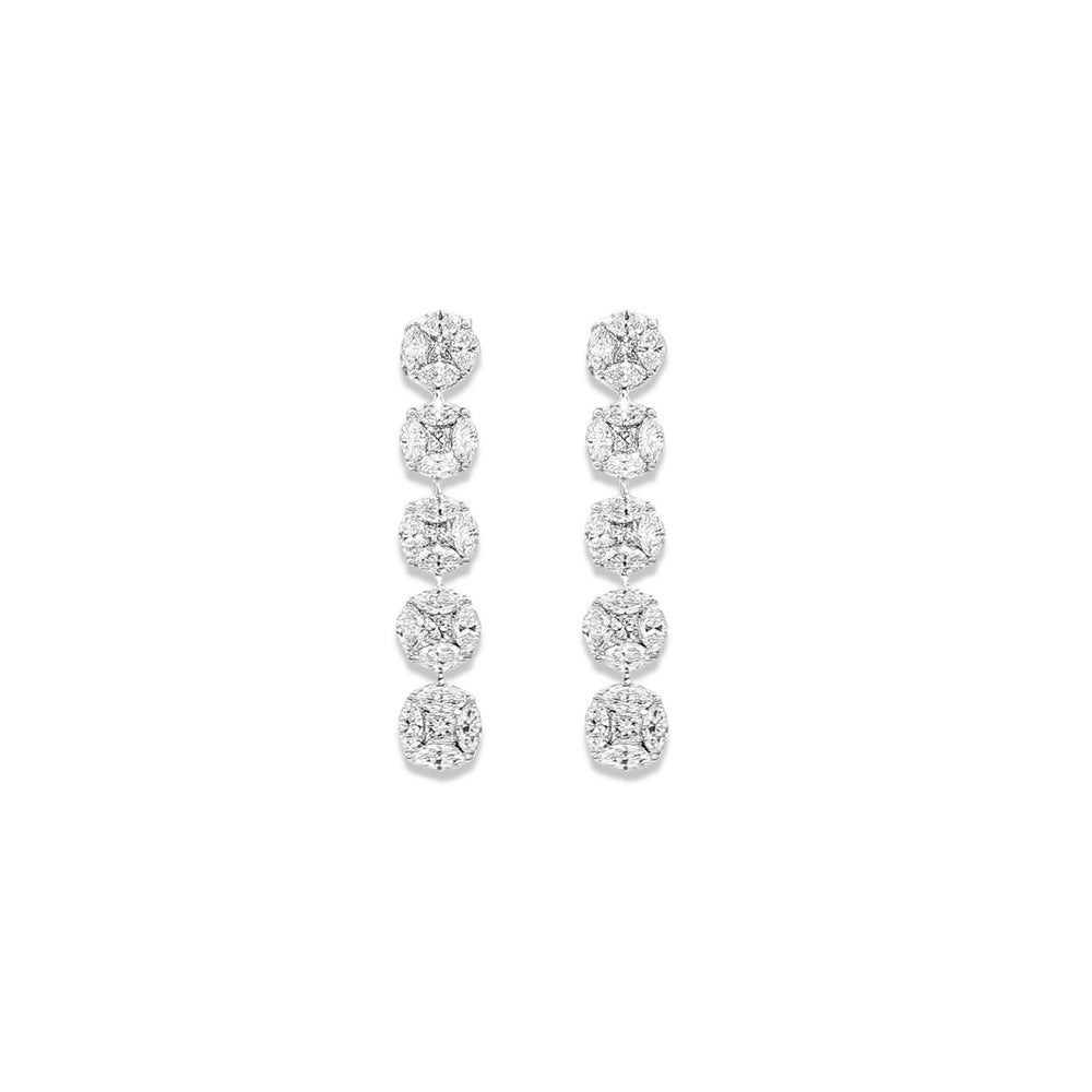 Natural Diamond Bridal Set in 18K White Gold | Flashy Jewellery