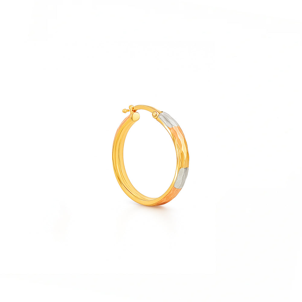 18K Yellow Gold Hoop Earrings – Classic Luxury